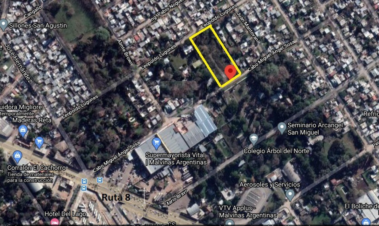 LOTE EN P.H. A 200 Mts. DE RUTA 8.- ANTICIPO U$S 12.000 Y CUOTAS